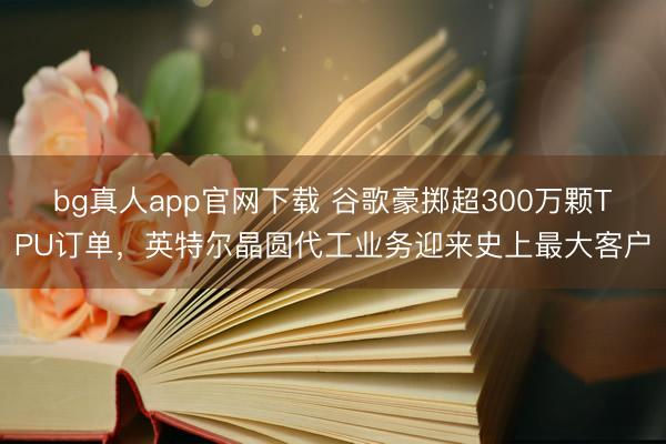 bg真人app官网下载 谷歌豪掷超300万颗TPU订单，英特尔晶圆代工业务迎来史上最大客户