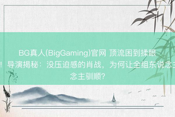 BG真人(BigGaming)官网 顶流困到揉眼还领奖！导演揭秘：没压迫感的肖战，为何让全组东说念主驯顺？