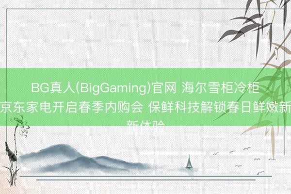 BG真人(BigGaming)官网 海尔雪柜冷柜联袂京东家电开启春季内购会 保鲜科技解锁春日鲜嫩新体验