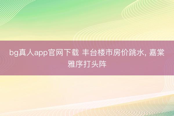 bg真人app官网下载 丰台楼市房价跳水， 嘉棠雅序打头阵