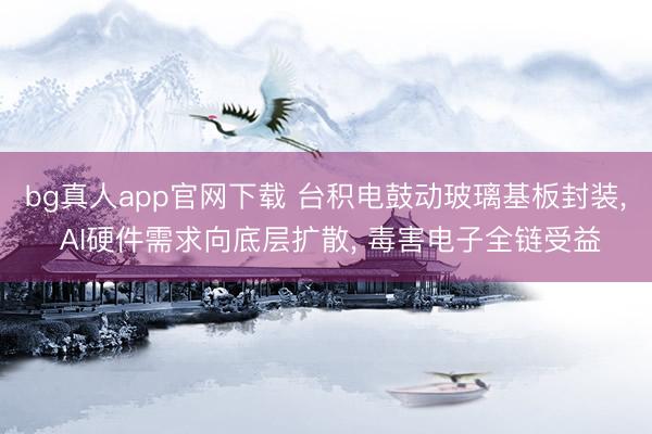 bg真人app官网下载 台积电鼓动玻璃基板封装， AI硬件需求向底层扩散， 毒害电子全链受益